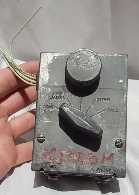 silver ww2 metal bomber intercom volume control box|WW2 U.S. bombers communication .